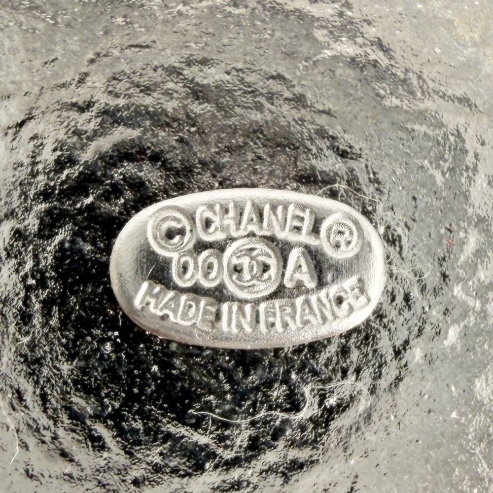 Chanel Brooch Round CC Logo Rhinestone — view 4