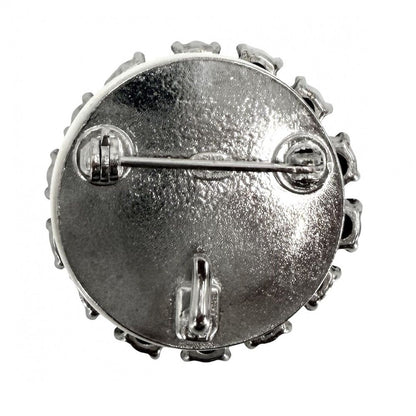 Chanel Brooch Round CC Logo Rhinestone — view 2