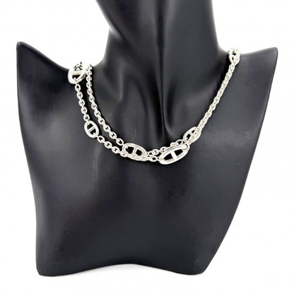 Hermes Necklace Farandole Long Chaine D'ancre 925 Sterling Silver — view 2