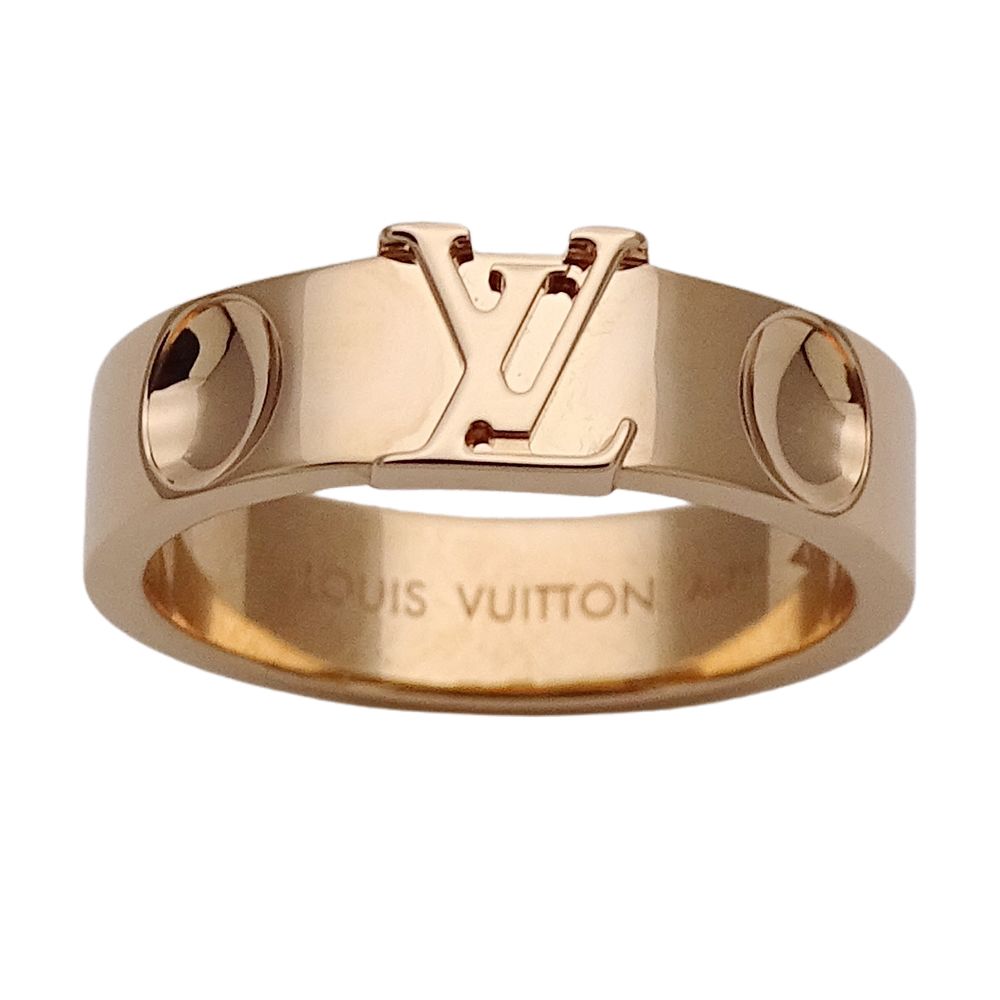 Louis Vuitton Ring Empreinte LV Pink Gold — view 2