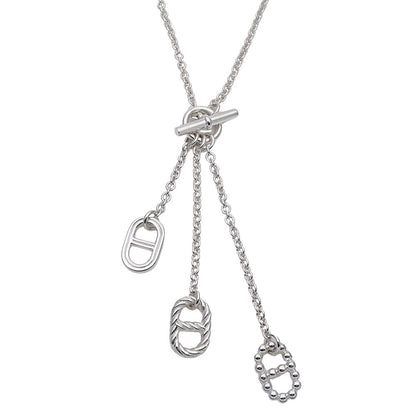 Hermes Necklace Chaine D'ancre Parade PM Silver Polished — view 2