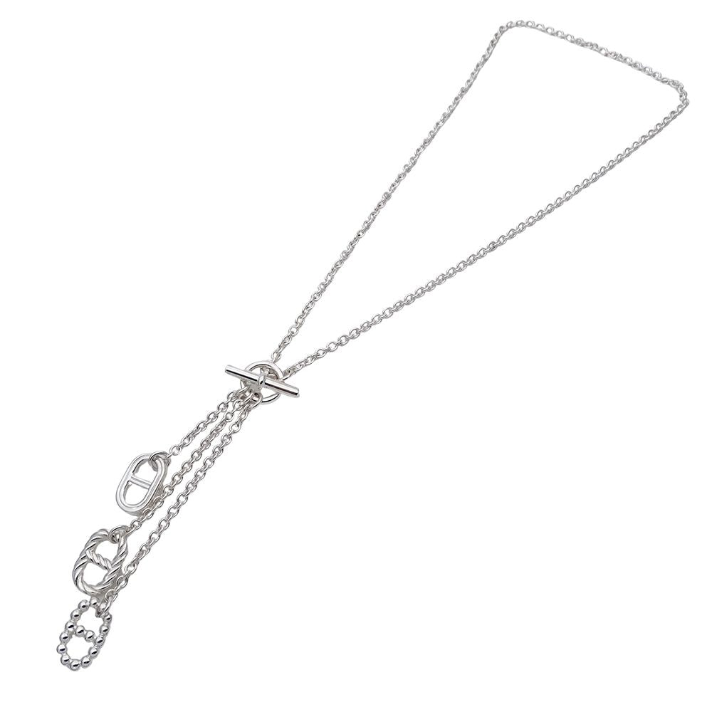 Hermes Necklace Chaine D'ancre Parade PM Silver Polished — view 3