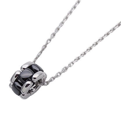 Chanel Necklace Black Ceramic Ultra White Gold Polished
