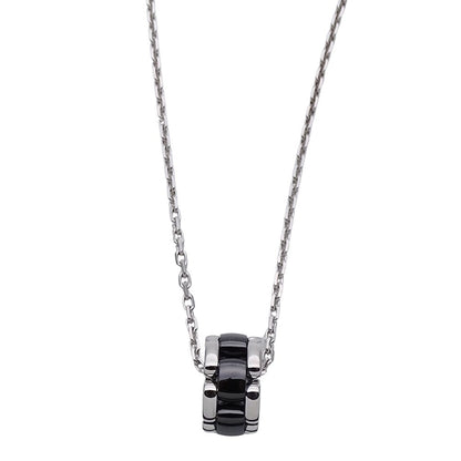 Chanel Necklace Black Ceramic Ultra White Gold Polished — view 2
