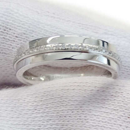 Tiffany & Co Ring Diamond T Two Narrow White Gold Polished — view 7
