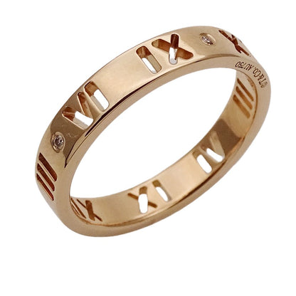 Tiffany & Co Ring Diamond Atlas Earrings Pink Gold No 11