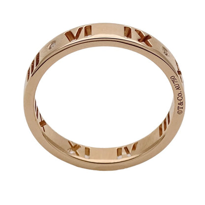 Tiffany & Co Ring Diamond Atlas Earrings Pink Gold No 11 — view 3