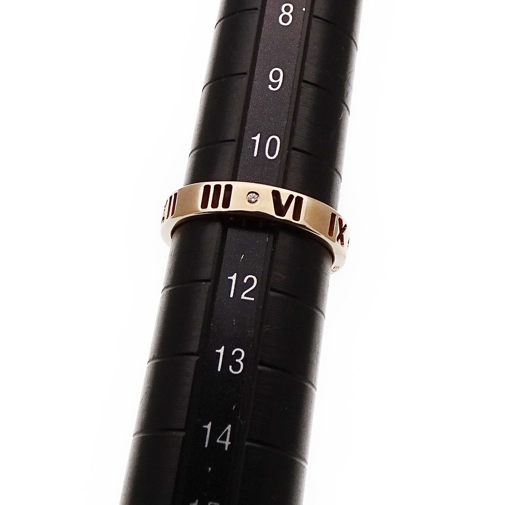 Tiffany & Co Ring Diamond Atlas Earrings Pink Gold No 11 — view 9