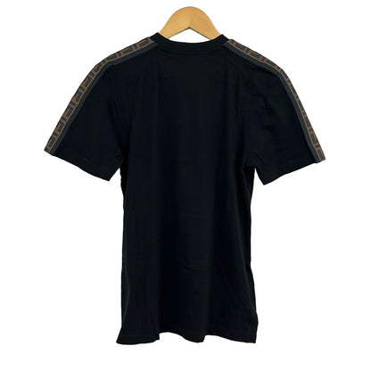 Fendi Short Sleeve Top XS Black Brown Dark Zucca Pattern — view 2