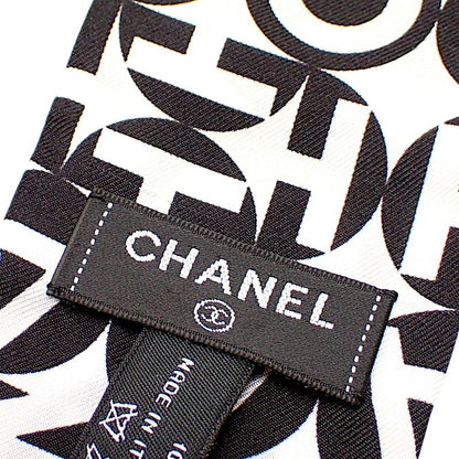 Chanel Slim Bandeau Scarf Silk White SA — view 8