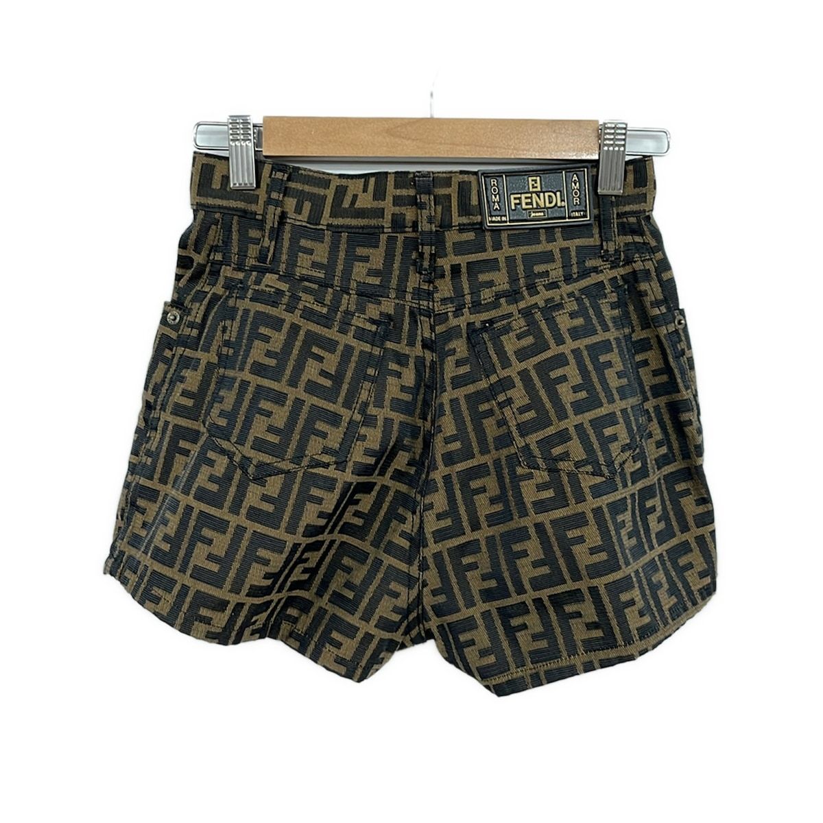 Fendi Jeans Shorts I 41 Dark Brown Black — view 2