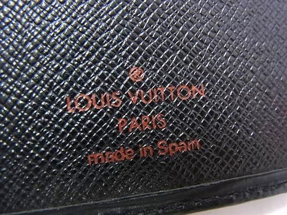 Louis Vuitton Wallet Porto Chequier Cult Cles Black Epi Leather Bifold Billfold — view 4