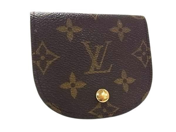 Louis Vuitton Coin Case Monogram Porte-Monnaie Guze Brown Leather Purse