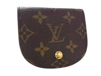 Louis Vuitton Coin Case Monogram Porte-Monnaie Guze Brown Leather Purse