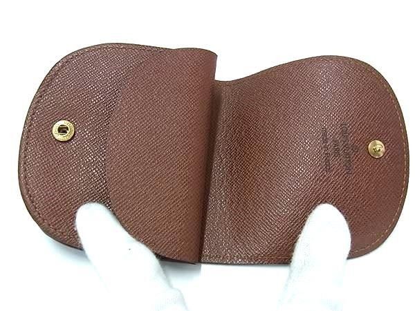 Louis Vuitton Coin Case Monogram Porte-Monnaie Guze Brown Leather Purse — view 3