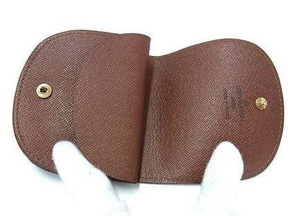 Louis Vuitton Coin Case Monogram Porte-Monnaie Guze Brown Leather Purse — view 3