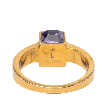 Louis Vuitton Bague Gambling Ring L Gold Purple Plated Swarovski — view 3