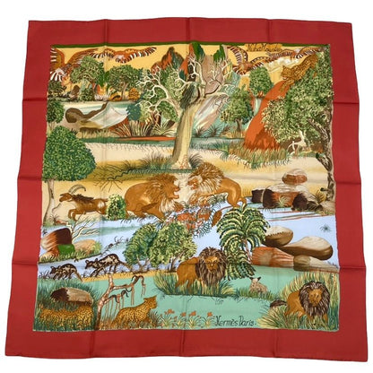Hermes Carre 90 Nuba Mountain Scarf Silk 100%
