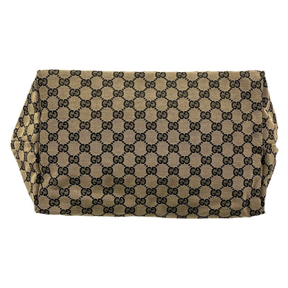 Gucci Tote GG Pattern Beige Dark Navy Red Leather — view 5