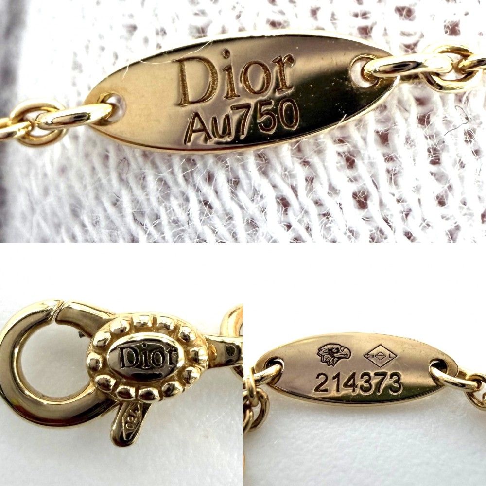 Dior Bracelet Rose Des Vents with Adjuster Star 18k YG Gold Diamond — view 3