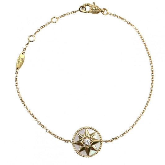 Dior Bracelet Rose Des Vents with Adjuster Star 18k YG Gold Diamond