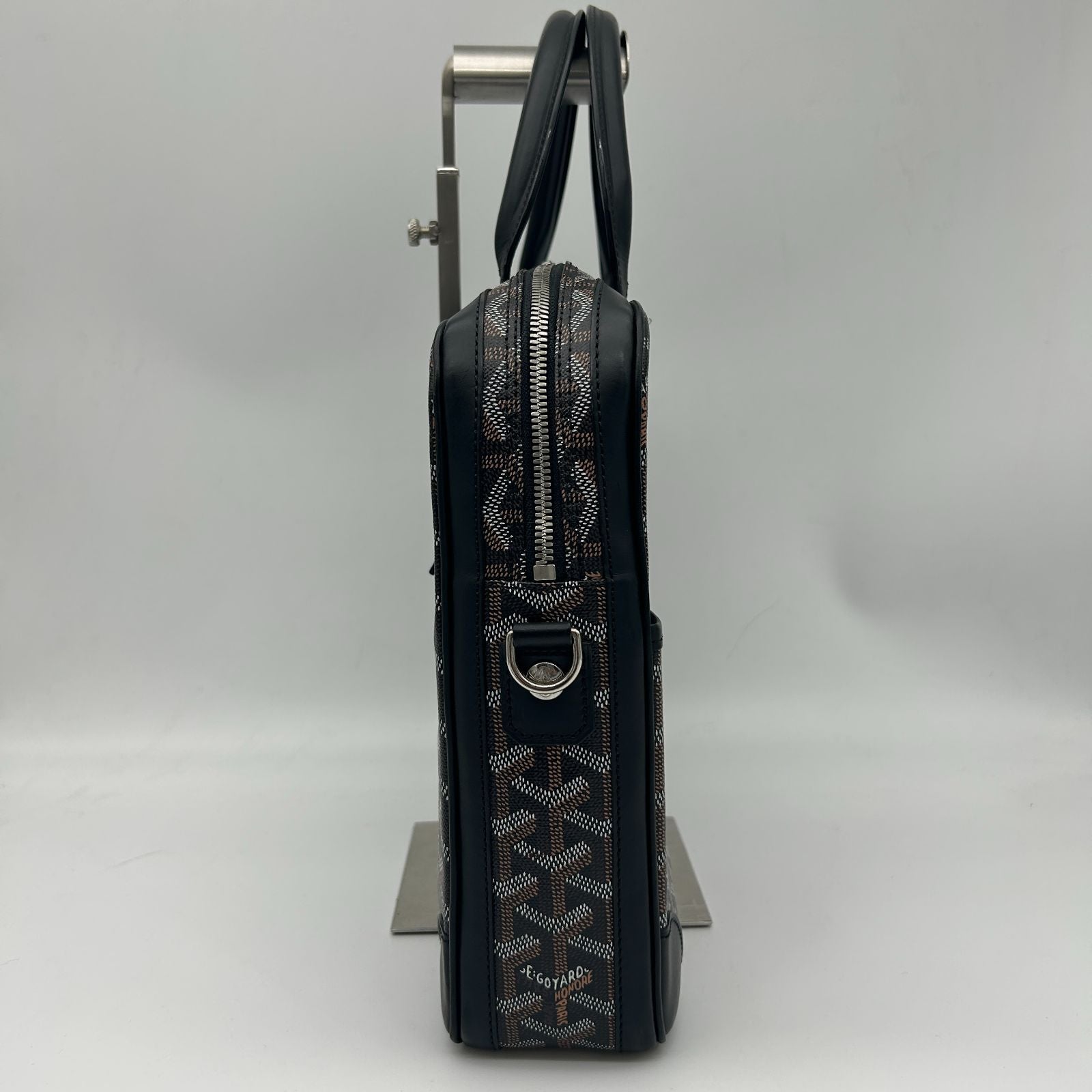 Goyard Ambassador PM Leather Black Handbag — view 3