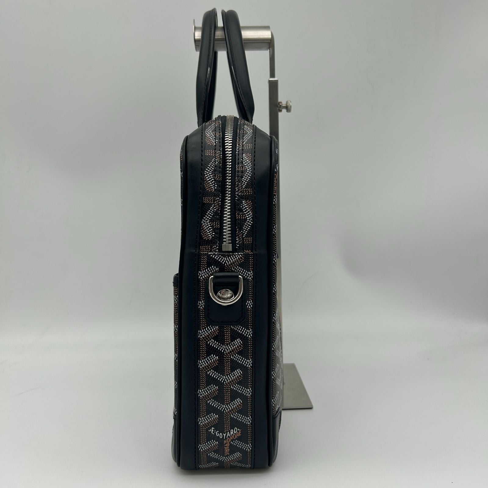 Goyard Ambassador PM Leather Black Handbag — view 4