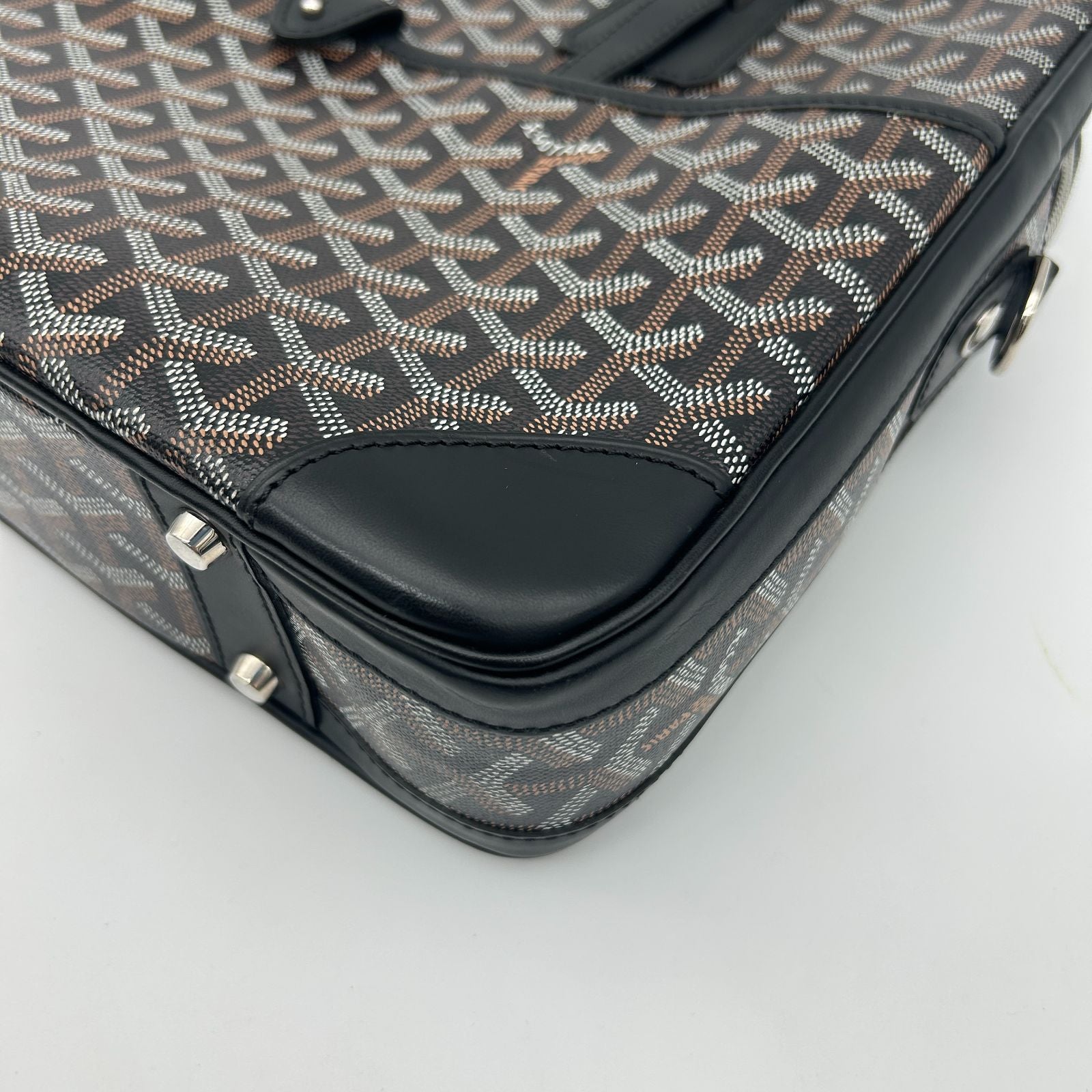 Goyard Ambassador PM Leather Black Handbag — view 7
