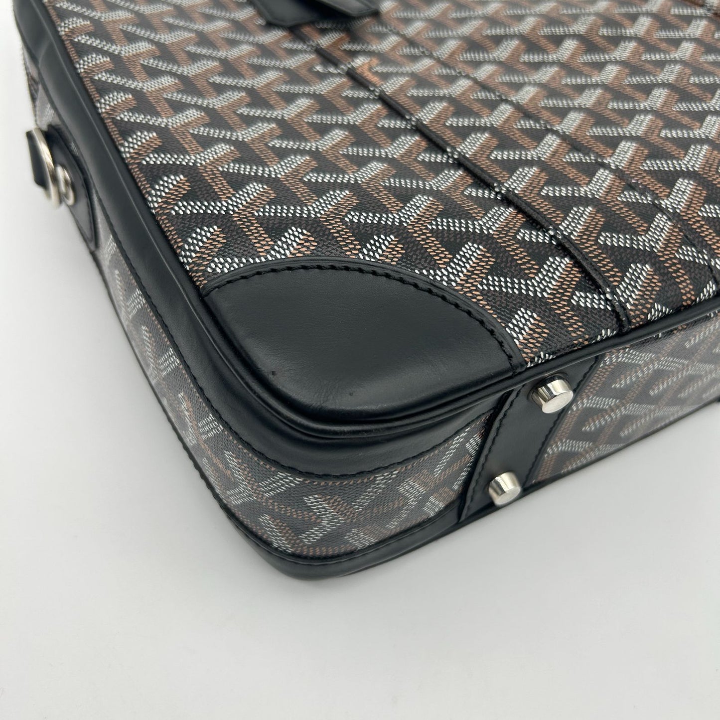 Goyard Ambassador PM Leather Black Handbag — view 8