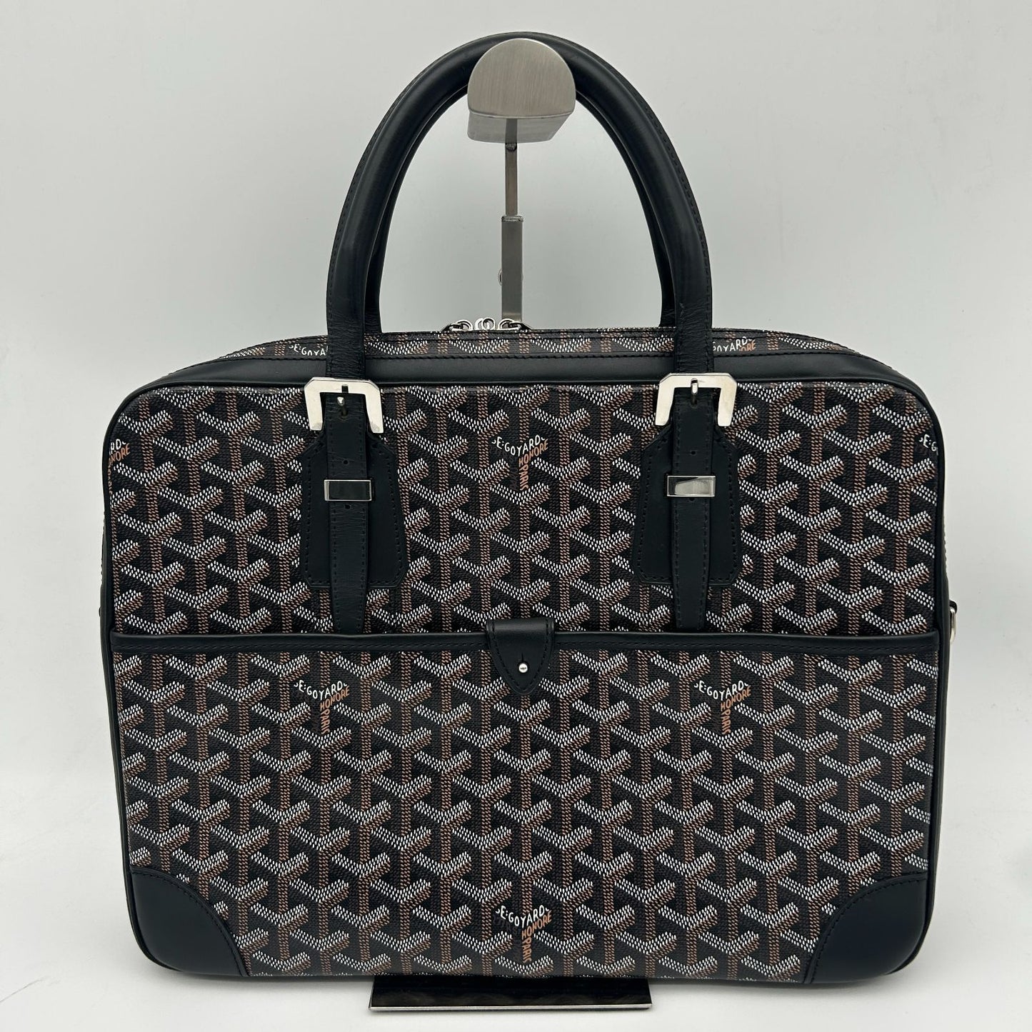 Goyard Ambassador PM Leather Black Handbag