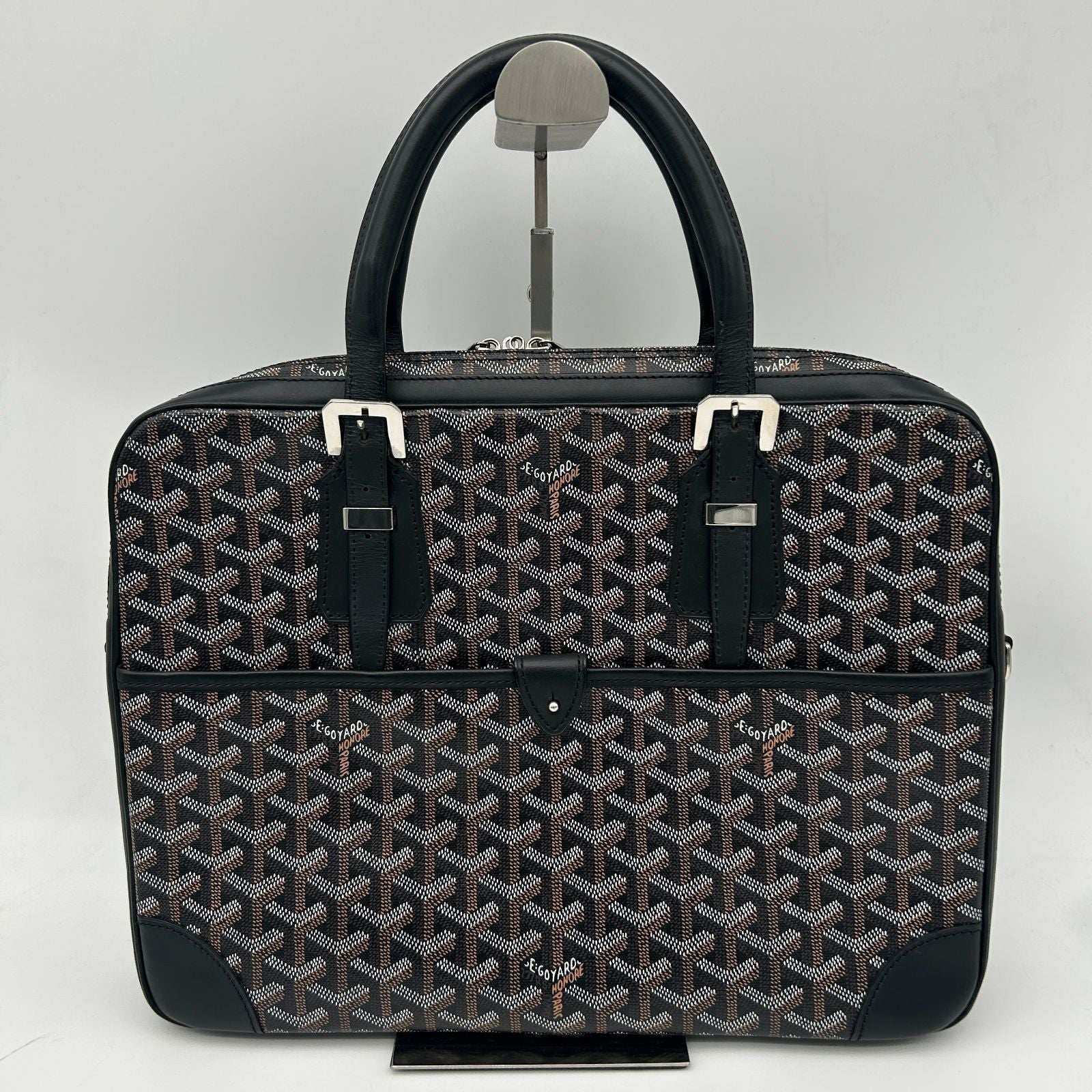 Goyard Ambassador PM Leather Black Handbag
