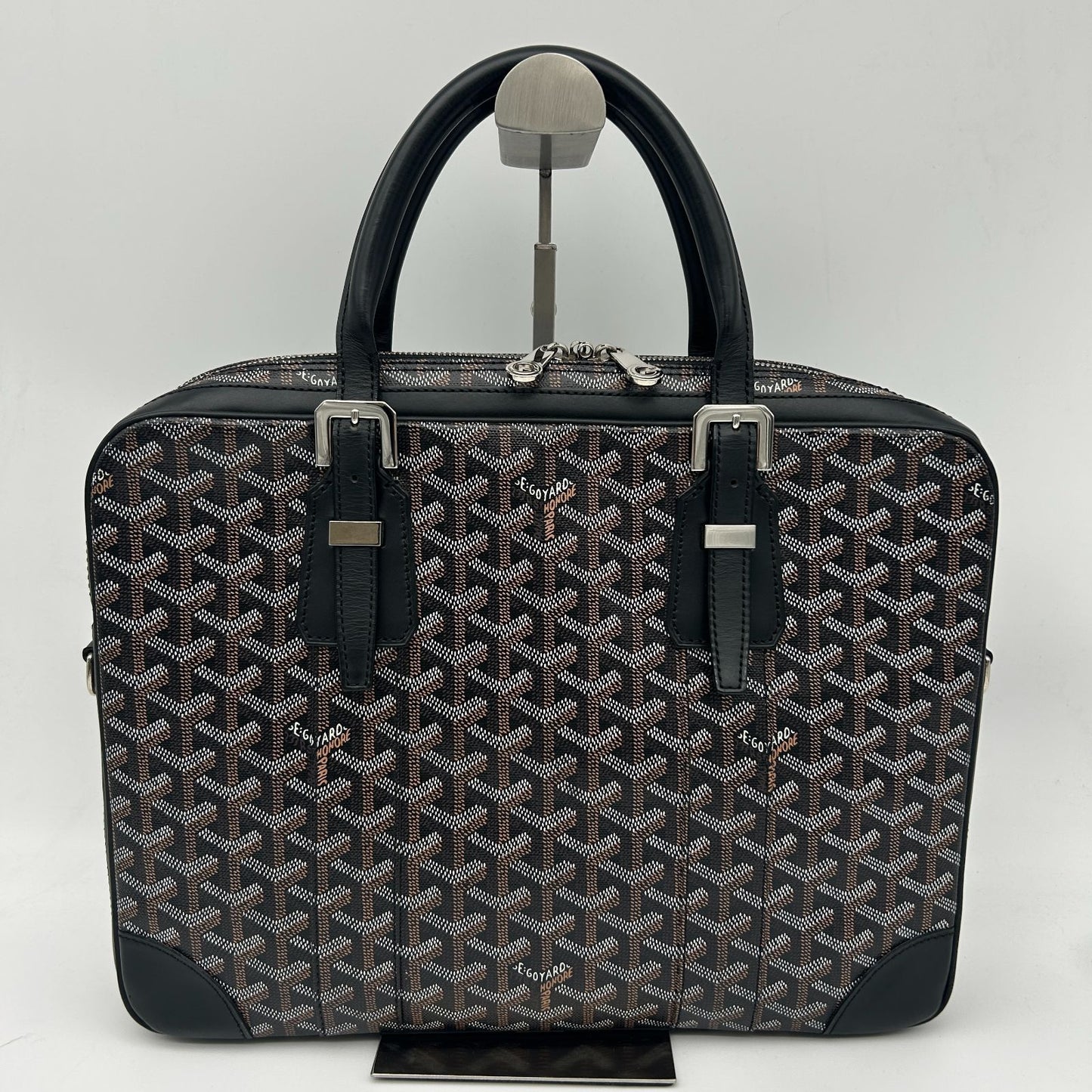 Goyard Ambassador PM Leather Black Handbag — view 2