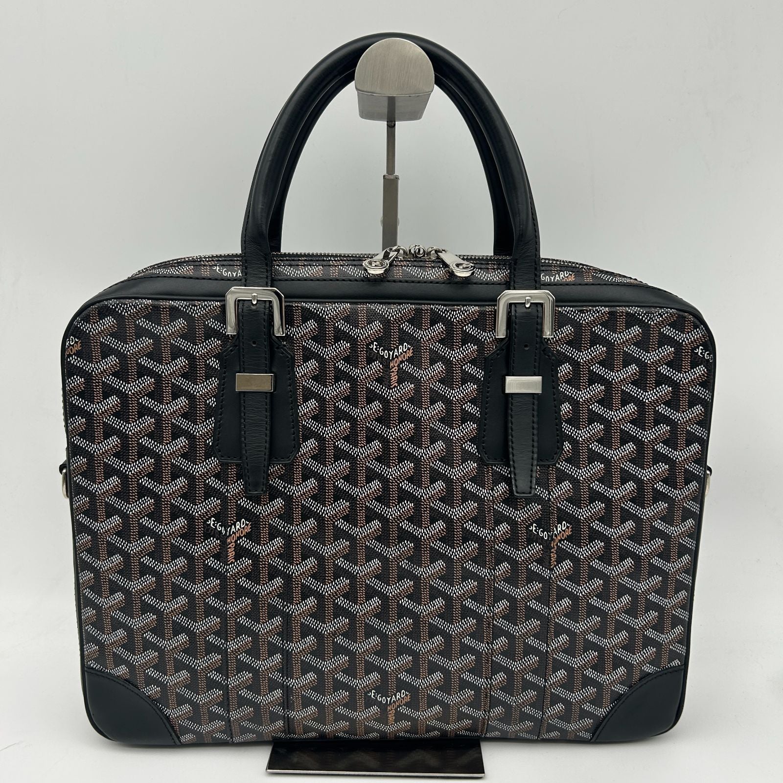 Goyard Ambassador PM Leather Black Handbag — view 2