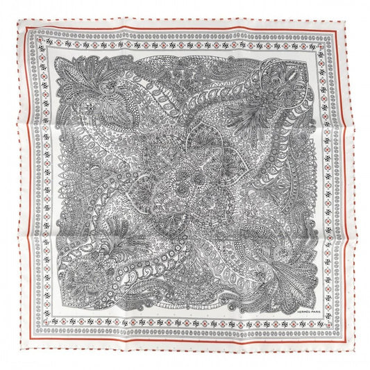 Hermes Scarf Carre 55 Maharani's Garden Bandana le Jardin de la Mahar Silk