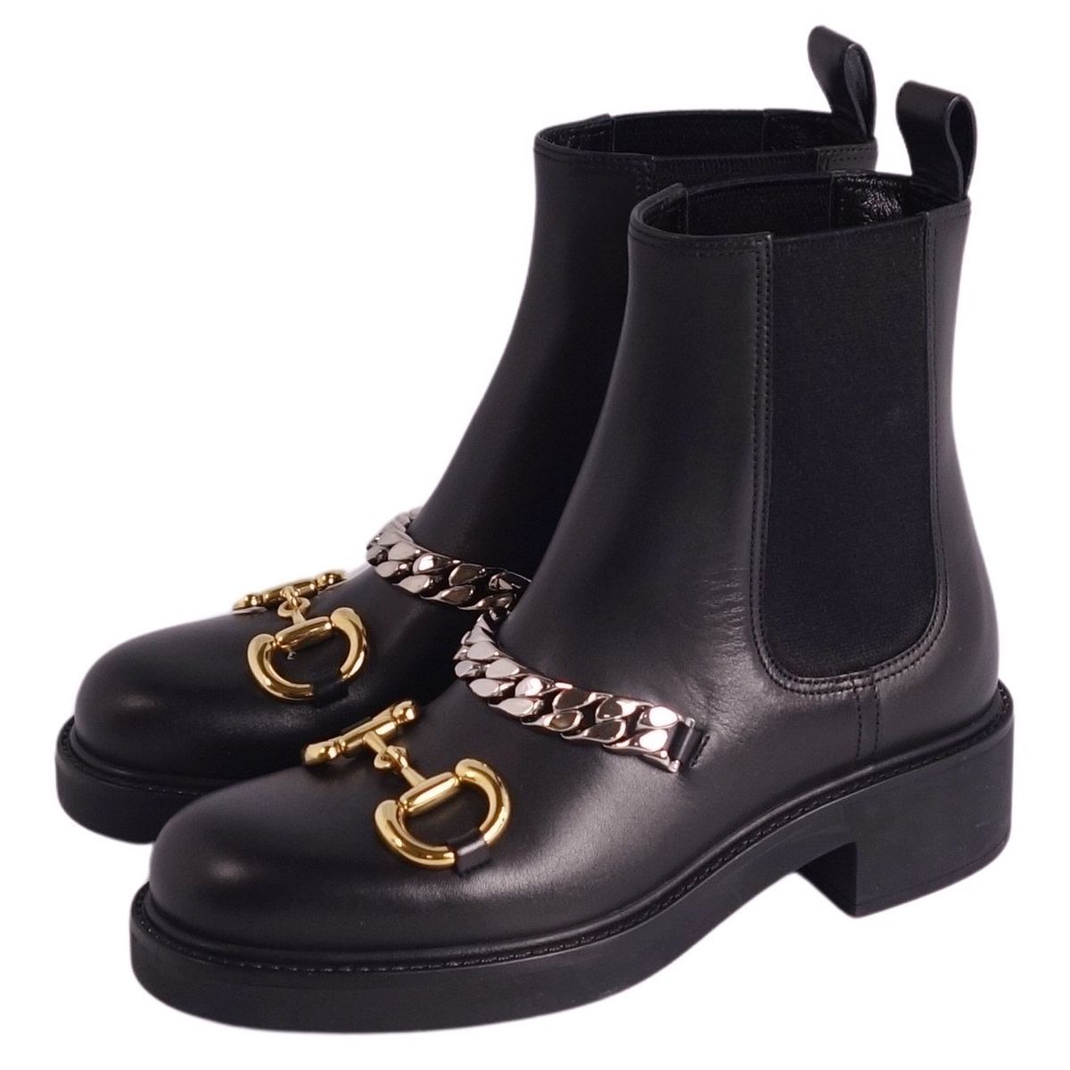 Gucci Side Gore Boots Chelsea Horsebit — view 2