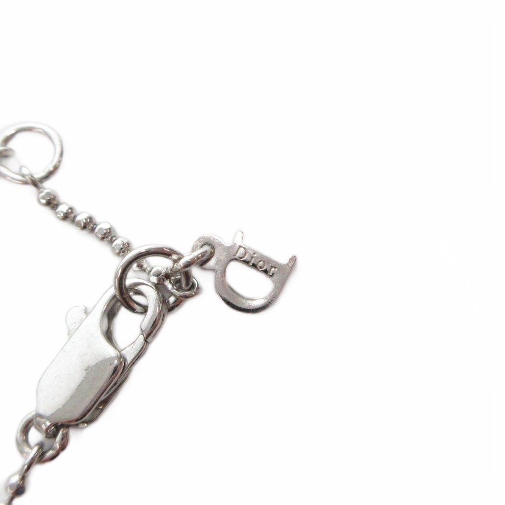 Dior Pendant Dice Logo Silver Color Pink — view 6