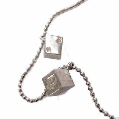 Dior Pendant Dice Logo Silver Color Pink — view 3
