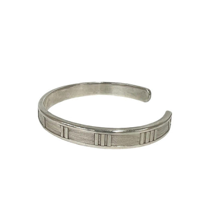 Tiffany & Co Vintage Atlas Bangle 925 Sterling Silver Bracelet — view 4