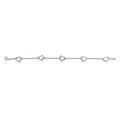 Tiffany & Co Vintage Open Heart Bracelet 925 Sterling Silver — view 6