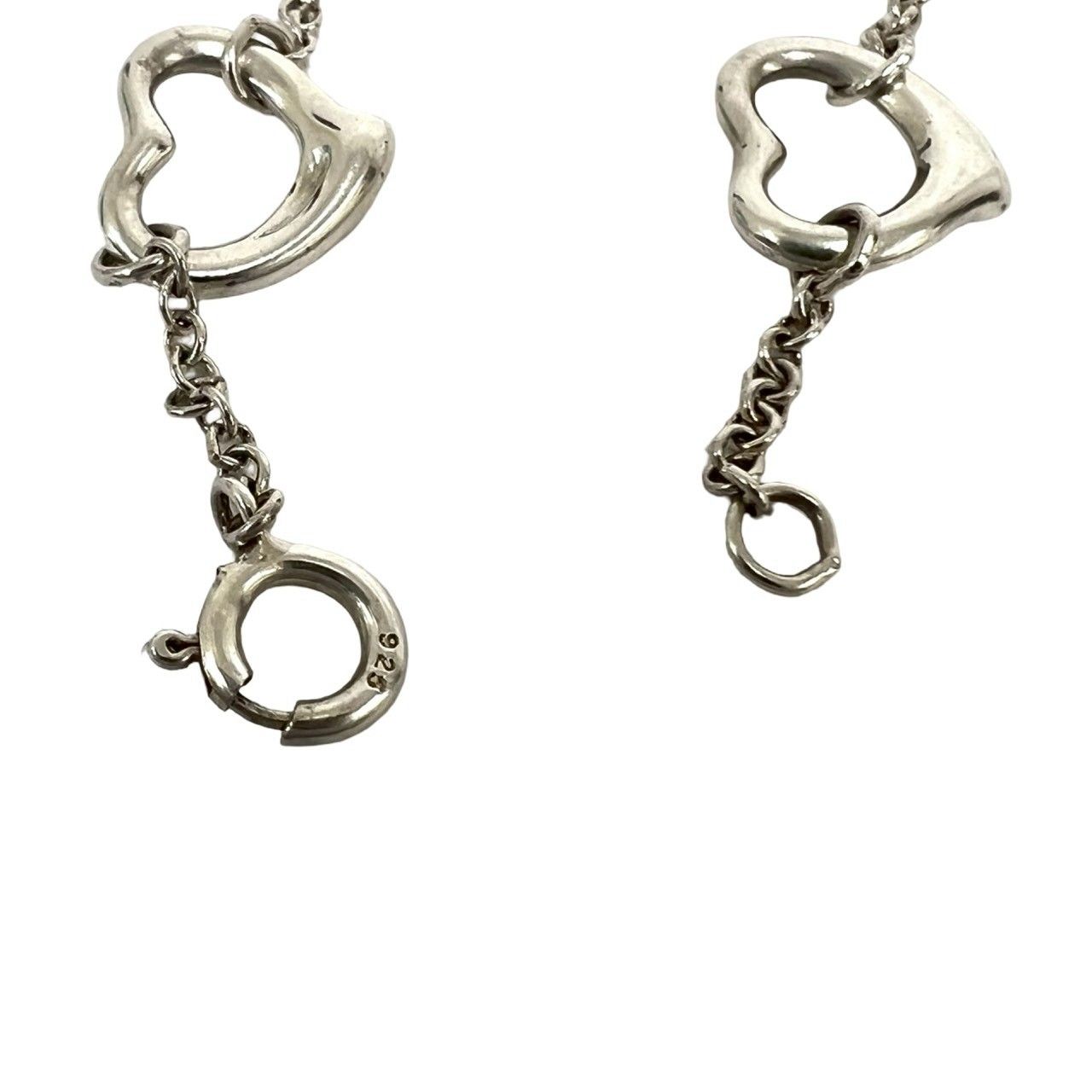 Tiffany & Co Vintage Open Heart Bracelet 925 Sterling Silver — view 4