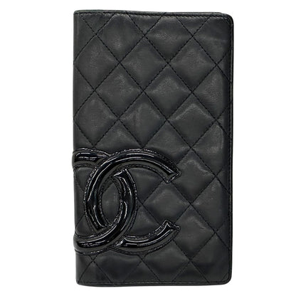 Chanel Wallet Cambon Lambskin Black Bifold