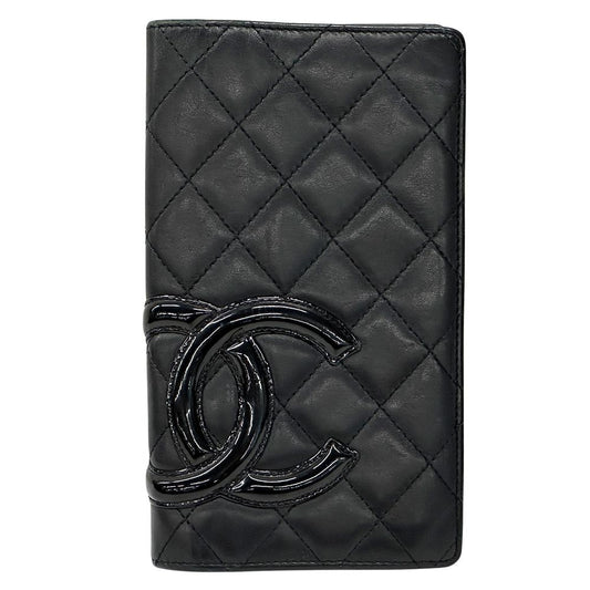 Chanel Wallet Cambon Lambskin Black Bifold