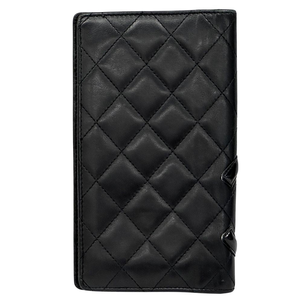 Chanel Wallet Cambon Lambskin Black Bifold — view 2