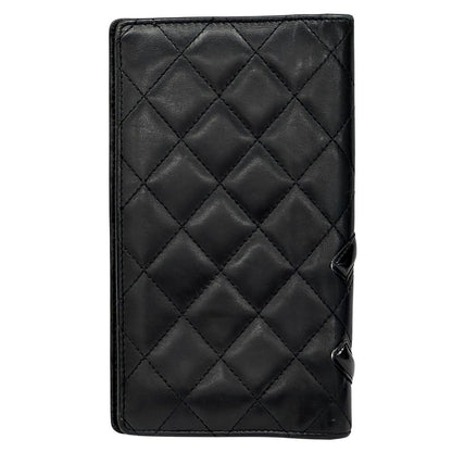Chanel Wallet Cambon Lambskin Black Bifold — view 2
