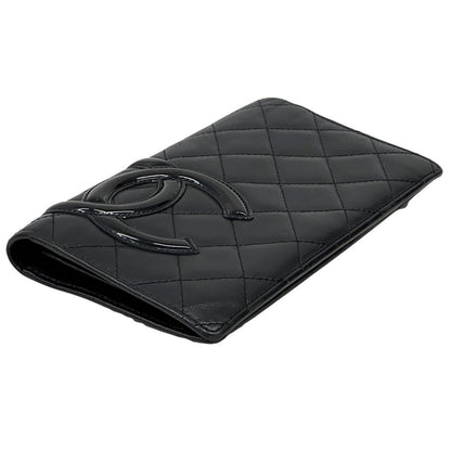 Chanel Wallet Cambon Lambskin Black Bifold — view 3