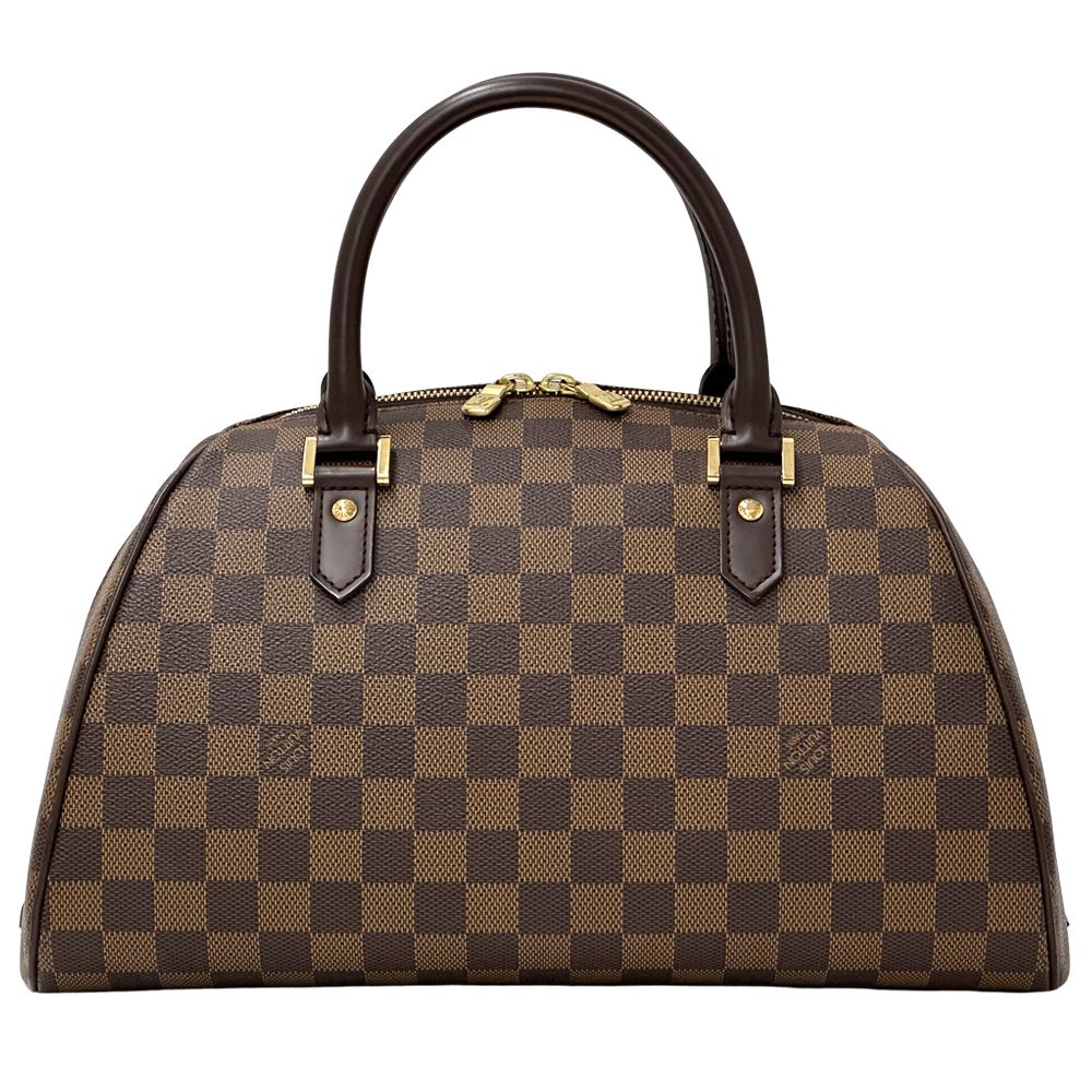 Louis Vuitton Bag Damier Handbag Riviera Ebene Brown — view 2