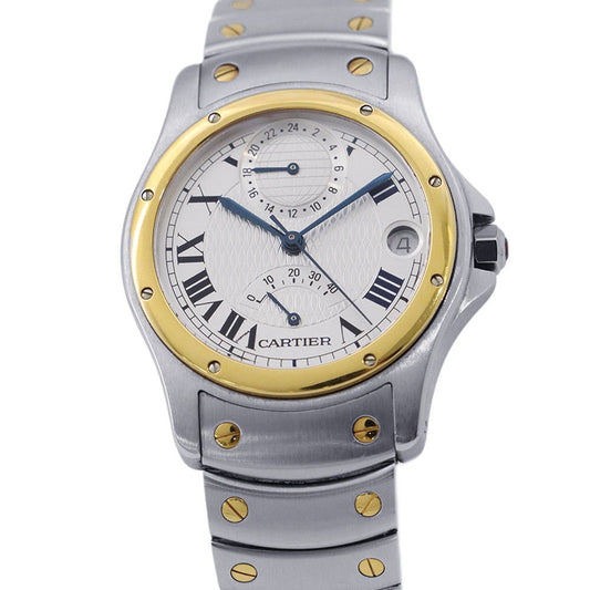 Cartier Santos Rondo Watch Vintage Anniversary Pieces Limited Silver Dial