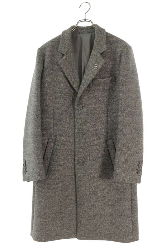 Dior Logo Brooch Coat Chesterfield 44