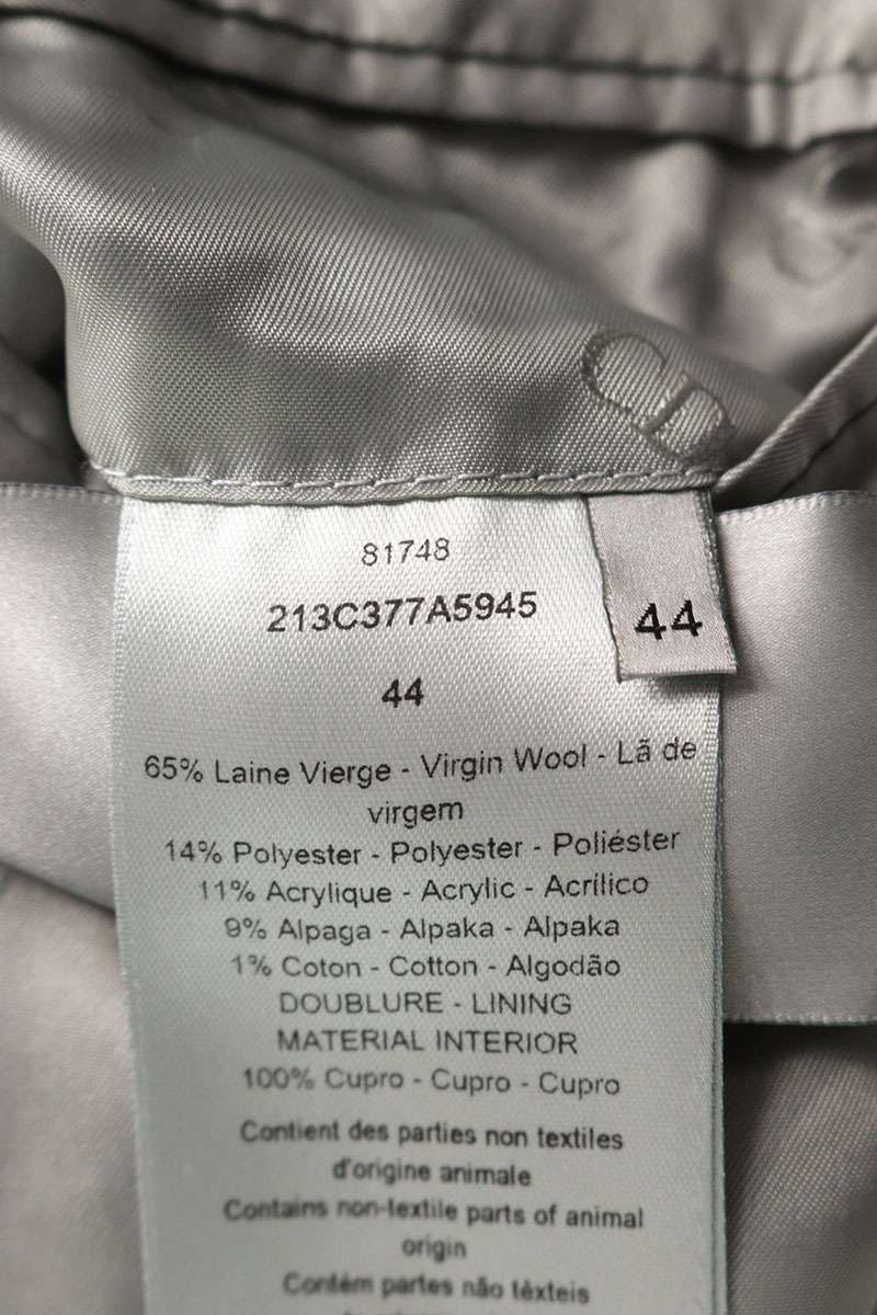 Dior Logo Brooch Coat Chesterfield 44 — view 3