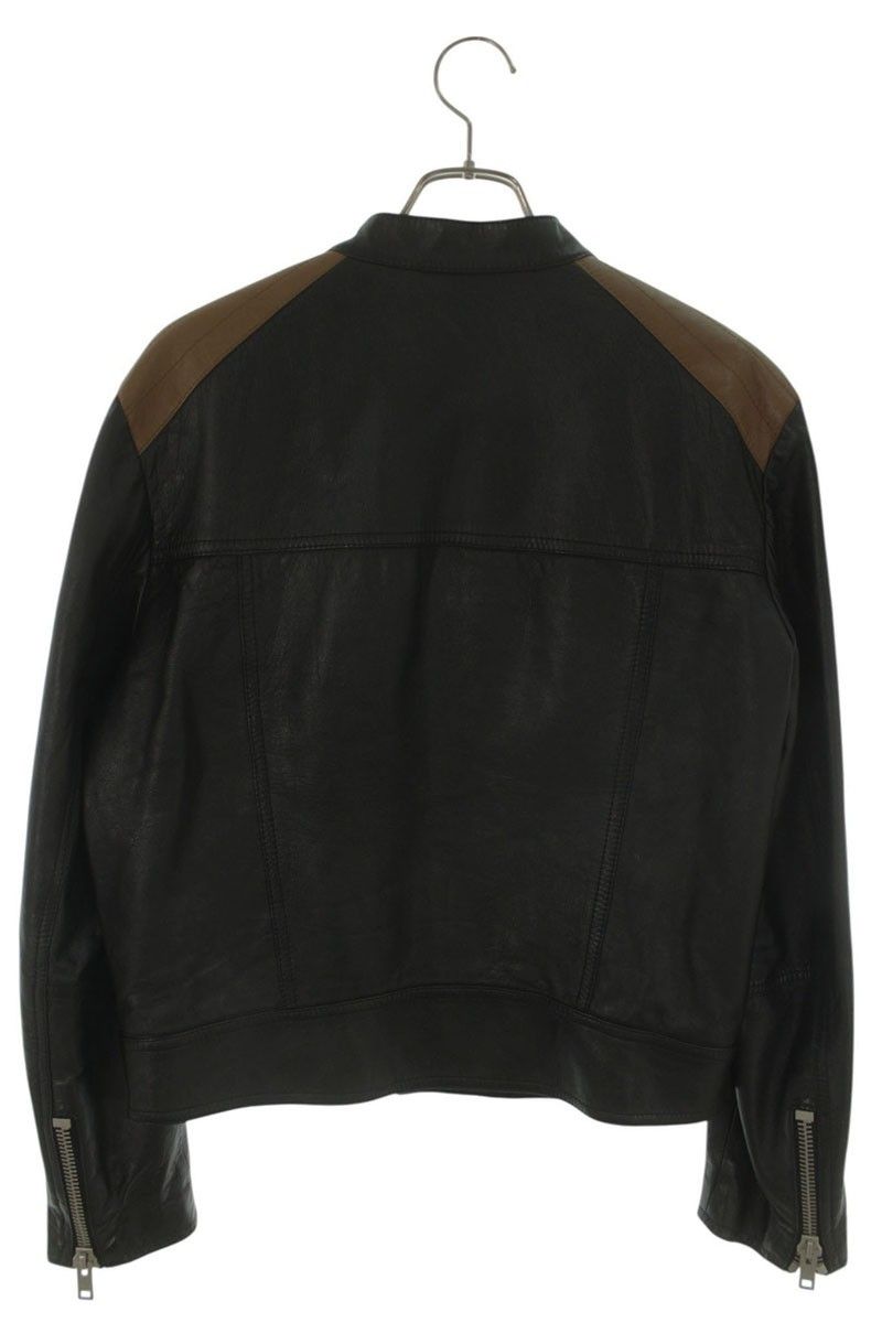 Celine Cafe Leather Bicolor Jacket 50 — view 2